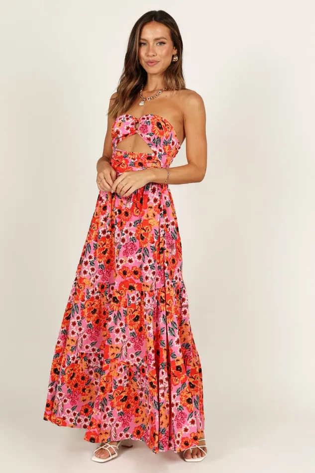 Sarai Dress Pink Strapless Dresses Petal and Pup Women