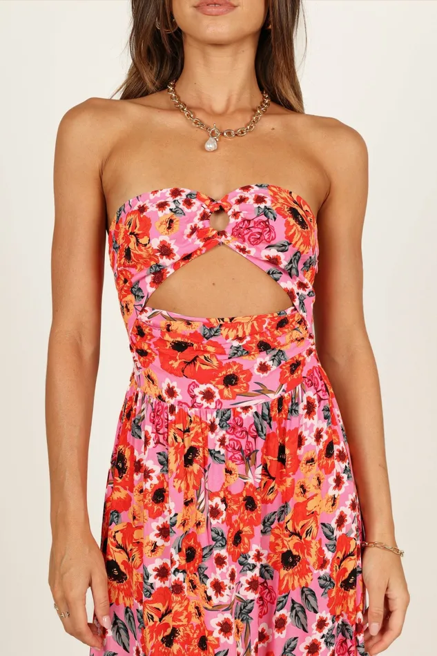 Sarai Dress Pink Strapless Dresses Petal and Pup Women