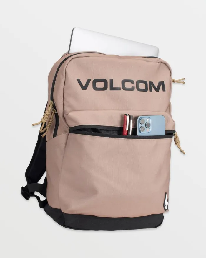 School Backpack 8211 Dark Khaki Mens Volcom Bags and Backpacks