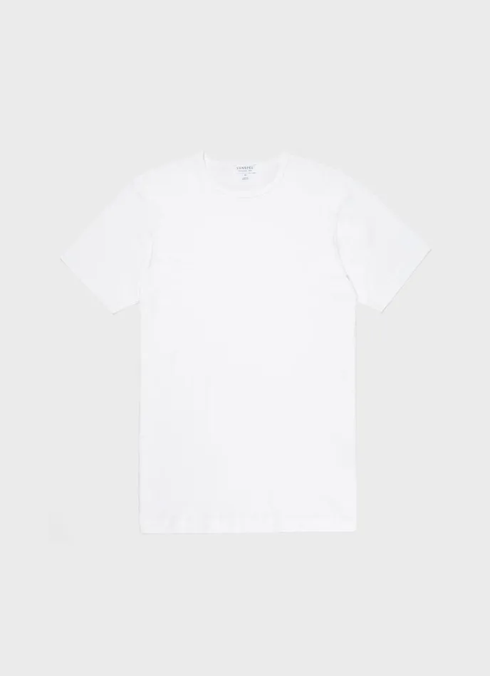 Sea Island Cotton Underwear Tshirt White Men SUNSPEL Underwear Tops