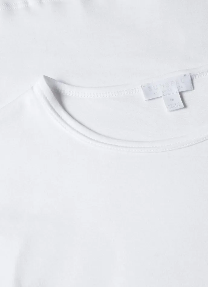 Sea Island Cotton Underwear Tshirt White Men SUNSPEL Underwear Tops