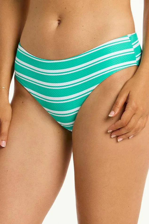Sea Level Bottoms Biarritz Mid Bikini Pant Biarritz Evergreen 8211 Women