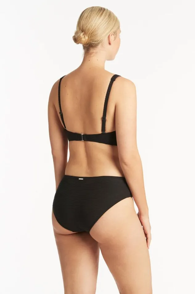 Sea Level Bottoms Spinnaker Mid Bikini Pant Spinnaker Black 8211 Women