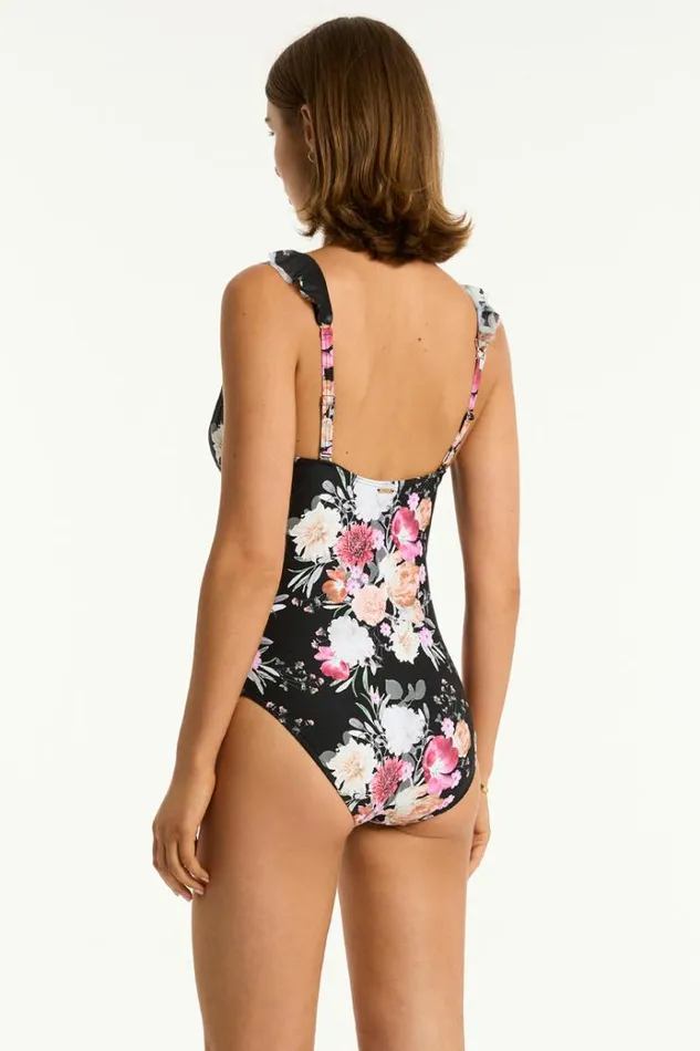 Sea Level One Pieces Belle Frill One Piece Belle Black 8211 Women