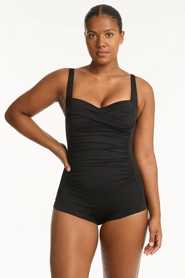Sea Level One Pieces Eco Essentials Twist Front Boyleg One Piece Eco Essentials Black 8211 Women Sea Level One Pieces Eco Essentials Twist Front Boyleg One Piece Eco Essentials Black 8211 Women