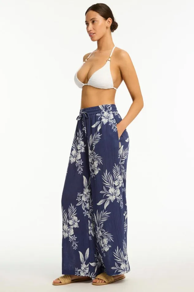 Sea Level Pants Aloha Beach Pant Aloha French Navy 8211 Women
