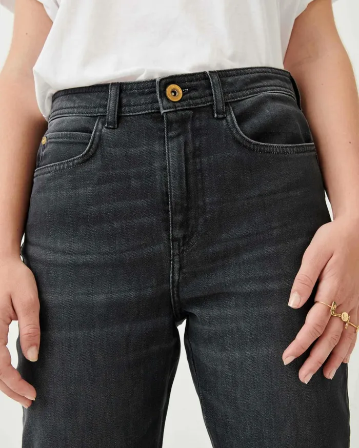 Sessn Womens Trousers Momon o Brocken Black