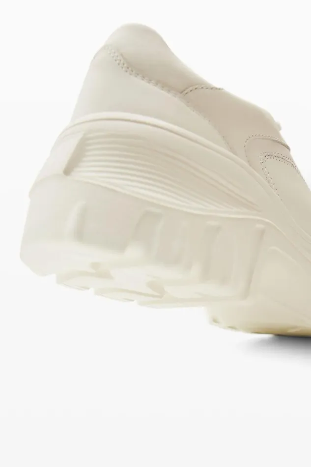 Shoes Women Desigual Chunky Leather Sneakers White