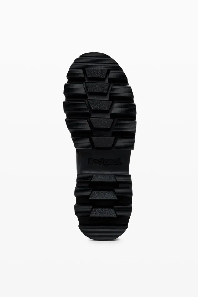 Shoes Women Desigual Combat Boot Black