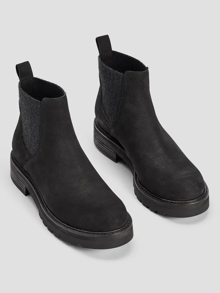 Shoes Women Eileen Fisher Hudson Nubuck Bootie Black