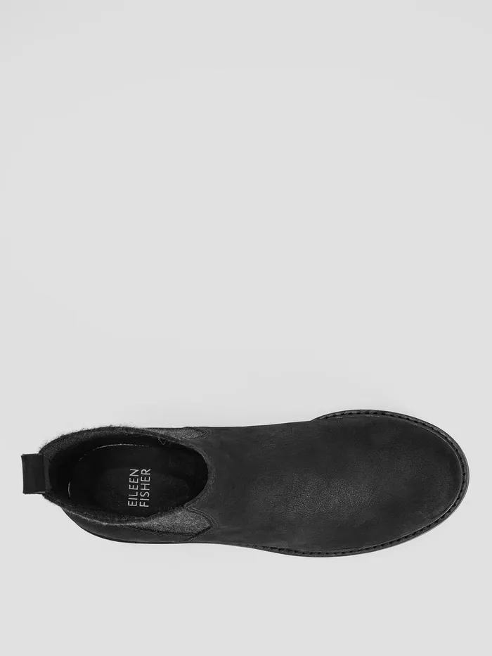Shoes Women Eileen Fisher Hudson Nubuck Bootie Black