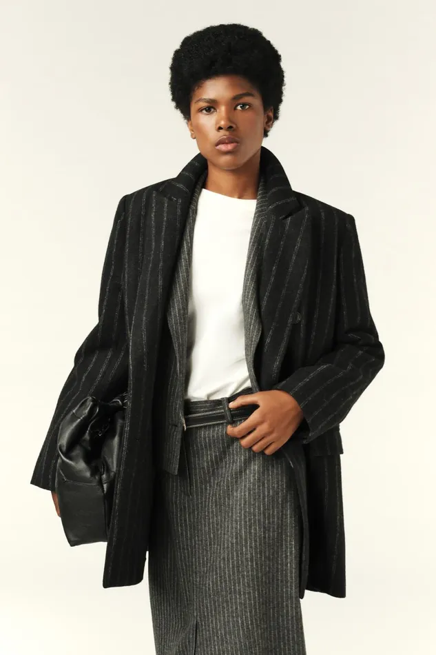 Short Coat Muse Gray Women Baandsh Jackets and Coats