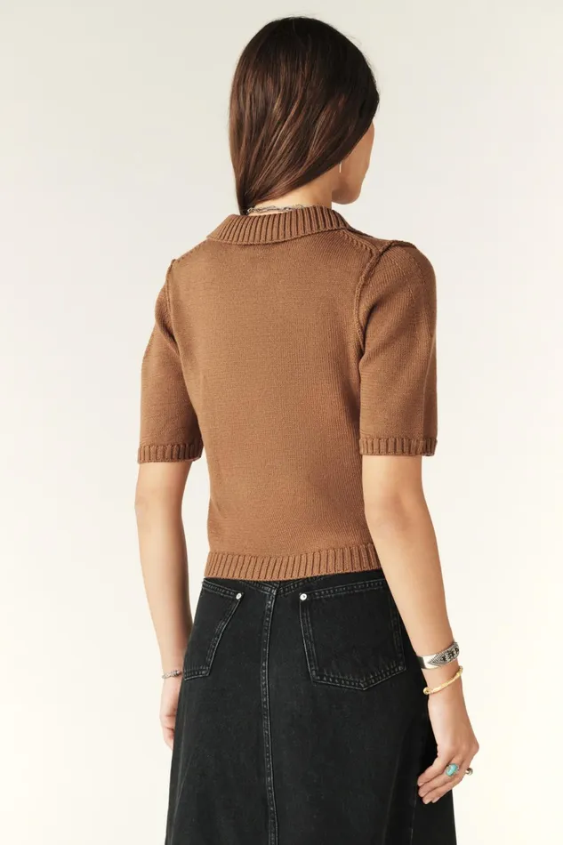 Short Polo Tylak Gray Women Baandsh Sweaters and Cardigans