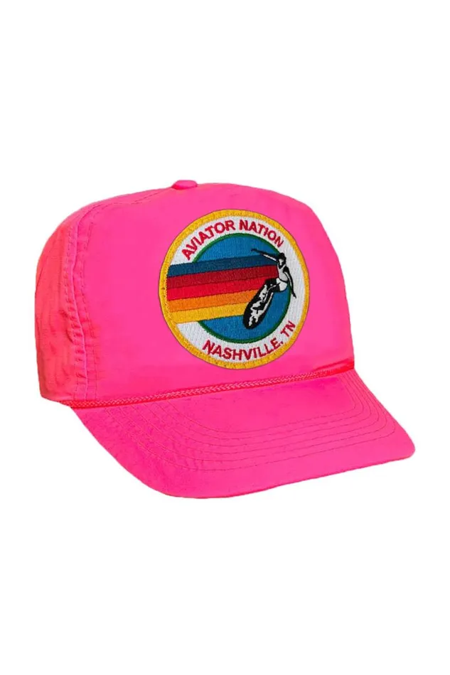 Signature Nashville Vintage Nylon Trucker Hat WomenMen Aviator Nation Trucker Hats