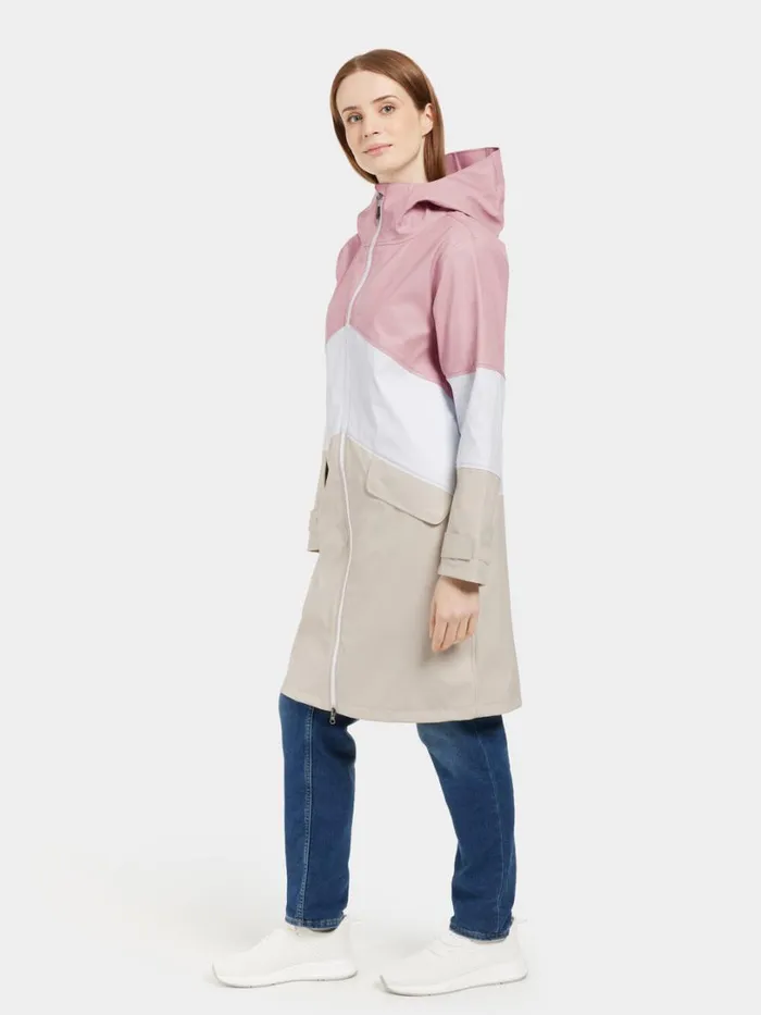 Sigrid Parka Oyster Lilac Women Didriksons Spring Jackets