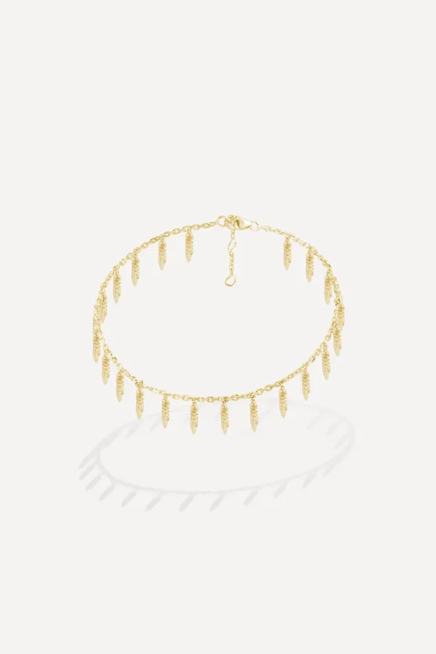 Silver Ankle Bracelet Pure Gold Women Baandsh Jewelry