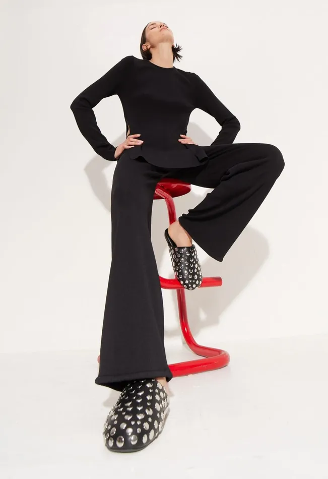 Simon Miller Bottoms Women Knits By Jabber Pant In Black Simon Miller Bottoms Women Knits By Jabber Pant In Black