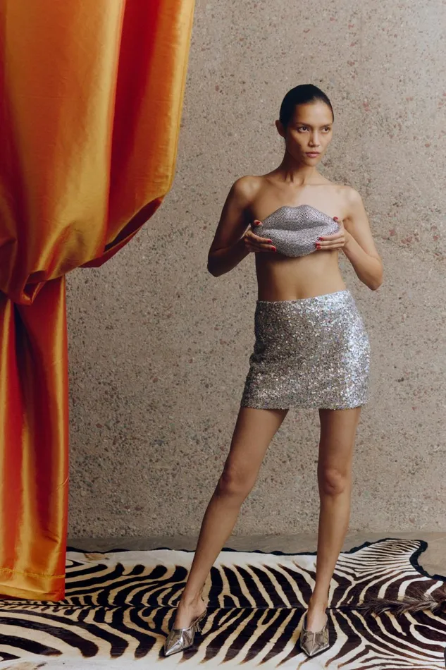 Simon Miller Bottoms Women Sequin Dizzy Skirt In Iridescent Simon Miller Bottoms Women Sequin Dizzy Skirt In Iridescent