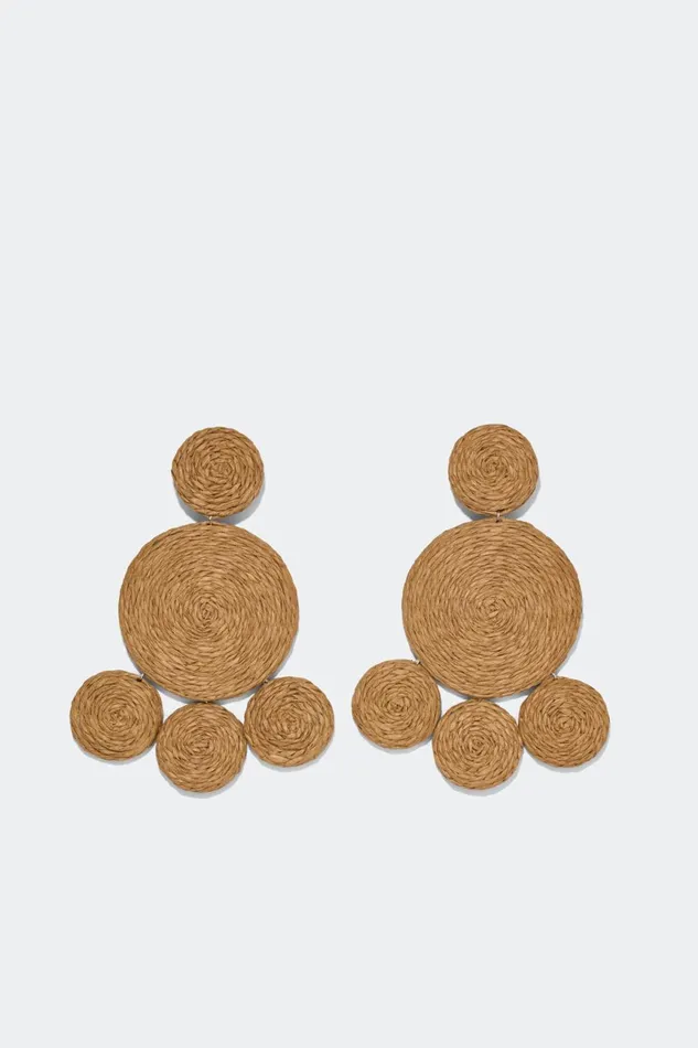 Simon Miller Jewelry Women Simon Miller Raffia Deco Earring In Natural