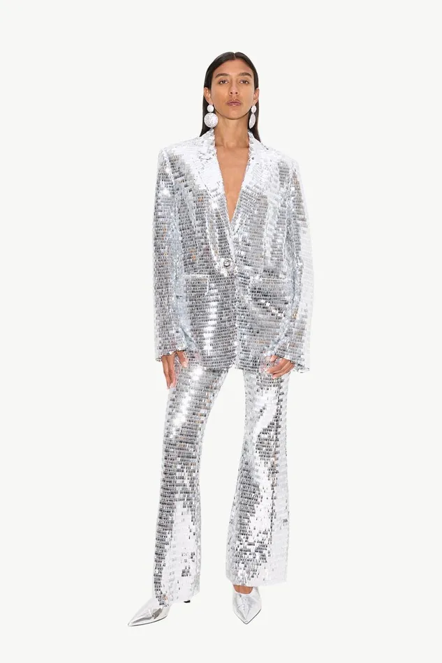 Simon Miller Sets Women Lennox Jacket In Satellite Silver Simon Miller Sets Women Lennox Jacket In Satellite Silver