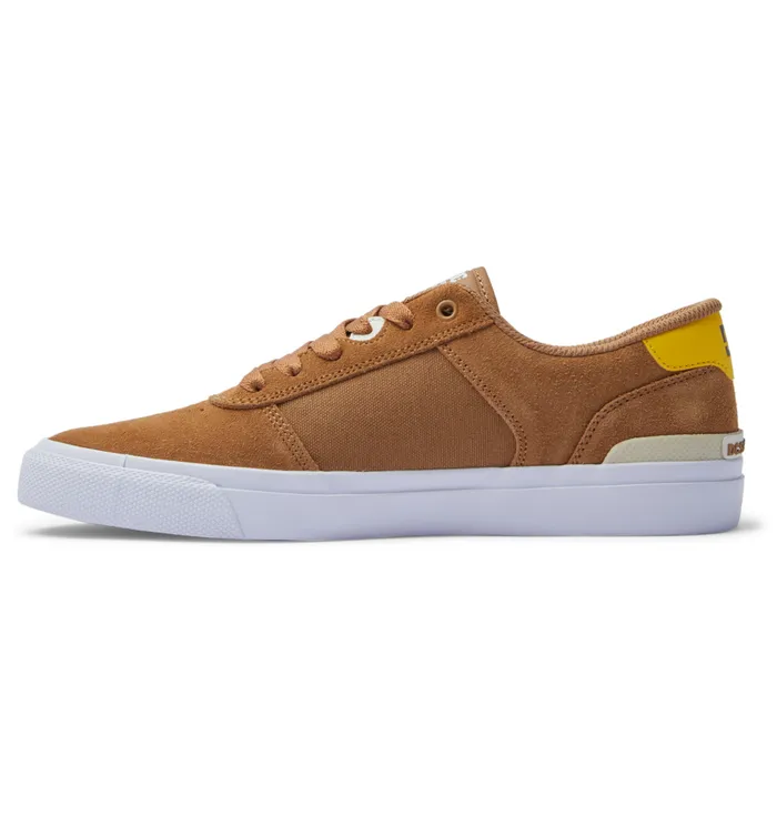Skate DC Shoes Men Teknic S Skate Shoes brownyellow
