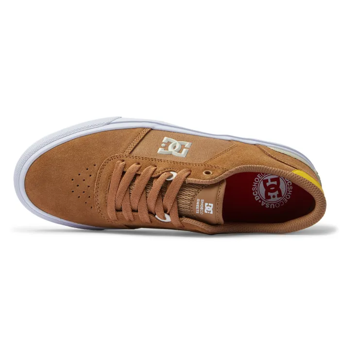 Skate DC Shoes Men Teknic S Skate Shoes brownyellow