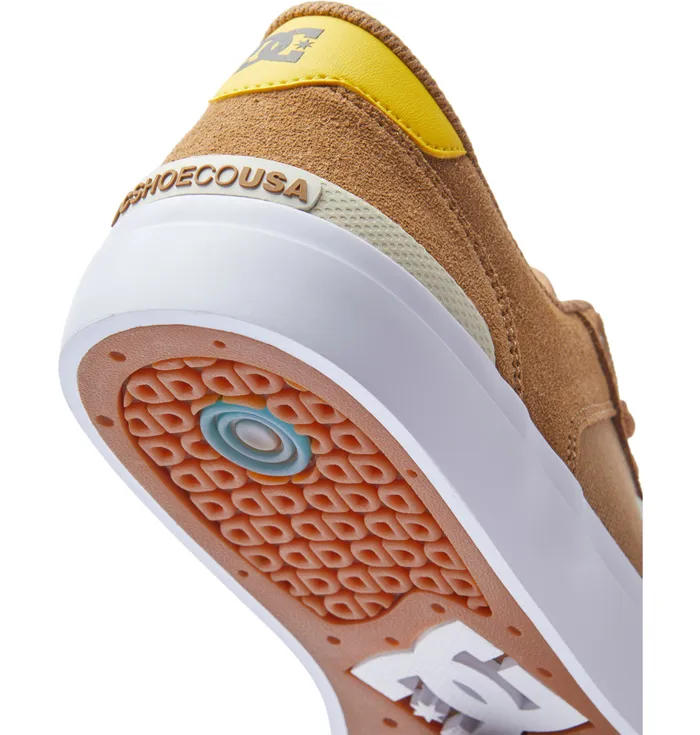 Skate DC Shoes Men Teknic S Skate Shoes brownyellow