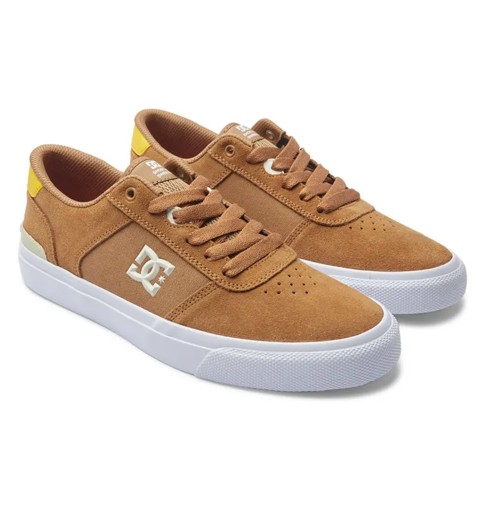 Skate DC Shoes Men Teknic S Skate Shoes brownyellow