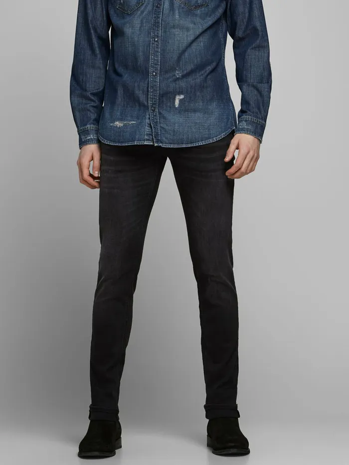 Skinny Jeans JACK and JONES Mens LIAM ORIGINAL JOS 928 SKINNY FIT JEANS Black Black Denim Skinny Jeans JACK and JONES Mens LIAM ORIGINAL JOS 928 SKINNY FIT JEANS Black Black Denim