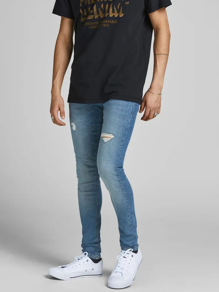 Skinny Jeans JACK and JONES Mens TOM ORIGINAL NA 417 SKINNY FIT JEANS Blue Blue Denim Skinny Jeans JACK and JONES Mens TOM ORIGINAL NA 417 SKINNY FIT JEANS Blue Blue Denim
