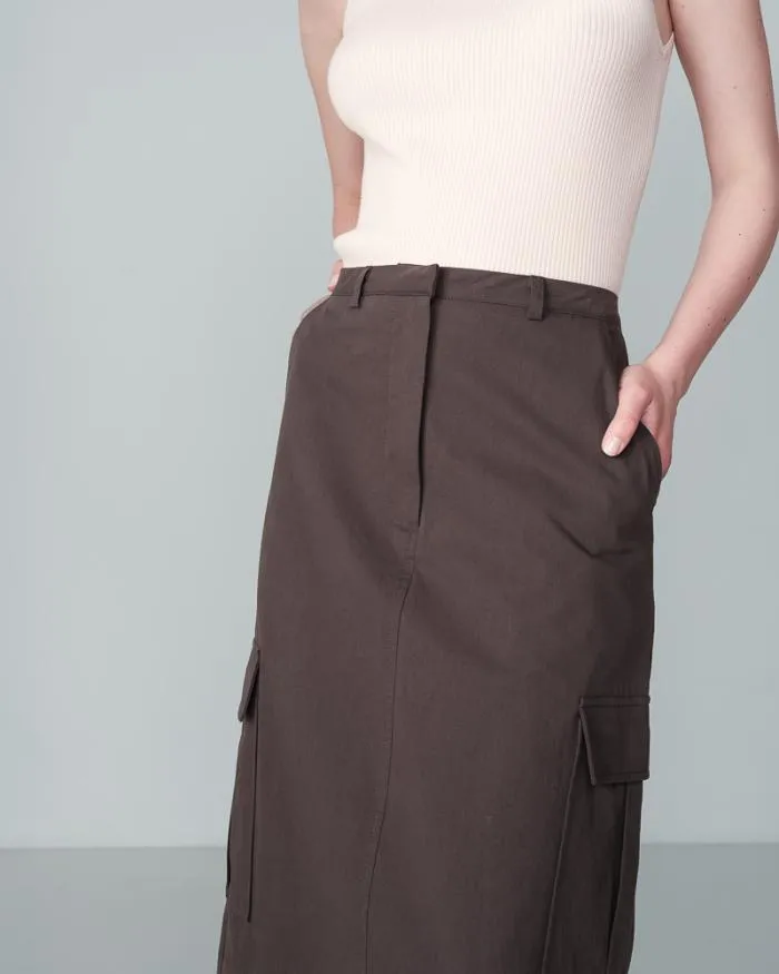SKIRT ANTHRACITE NEWYORK Shop Grace and Mila Long Skirts