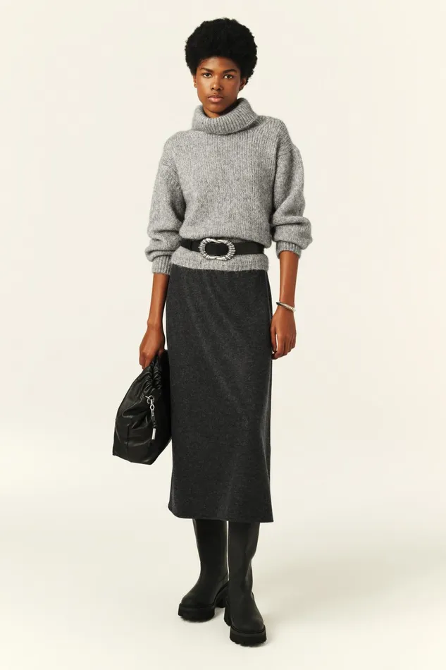Skirt Aymy Gray Women Baandsh Skirts and Shorts