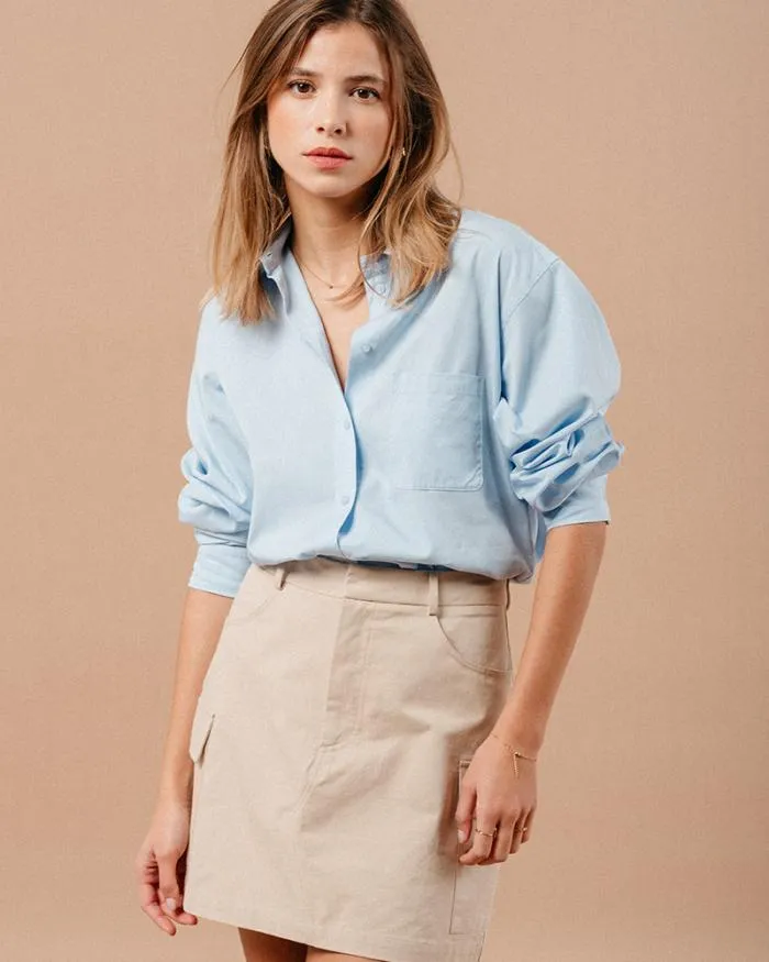 SKIRT BEIGE MARIAH Shop Grace and Mila Short Skirts
