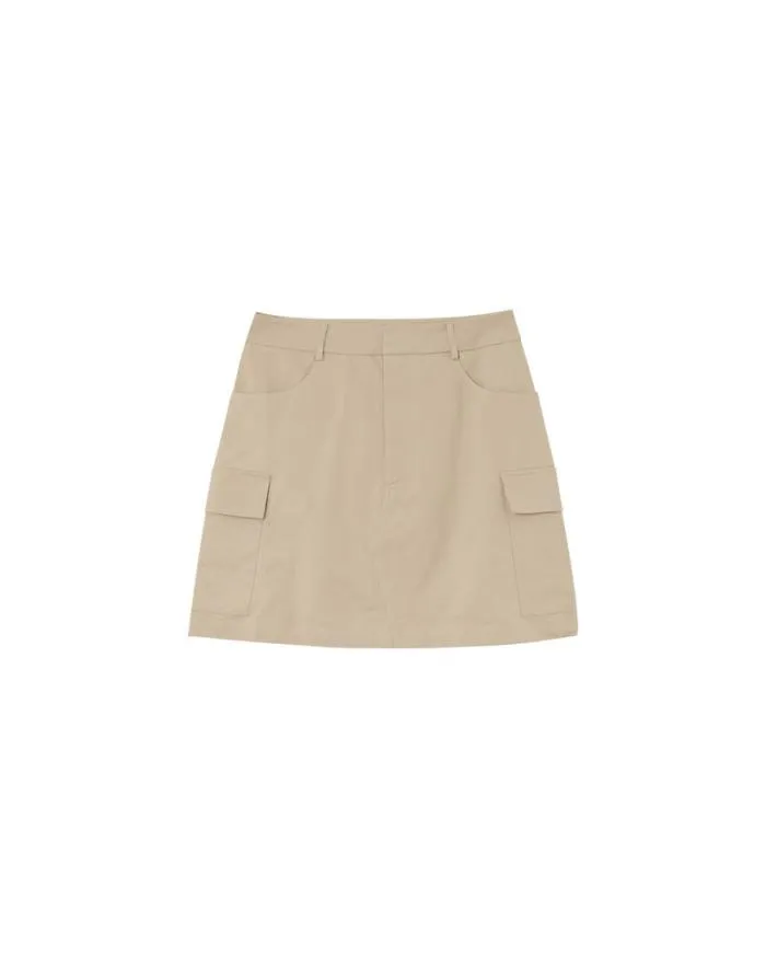 SKIRT BEIGE MARIAH Shop Grace and Mila Short Skirts