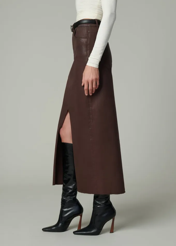 Skirts THE EVA COATED MAXI SKIRT Espresso Joe8217s Jeans Women