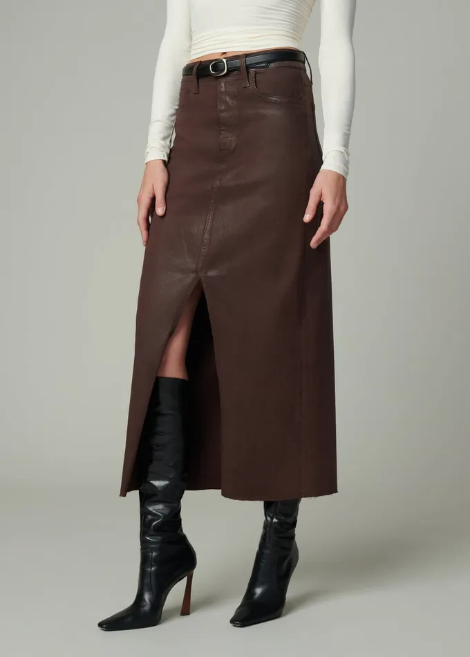 Skirts THE EVA COATED MAXI SKIRT Espresso Joe8217s Jeans Women