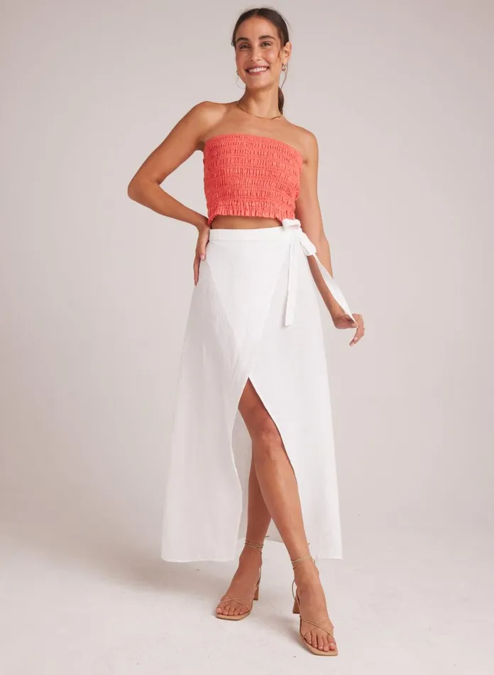 Skirts Women Bella Dahl Maxi Wrap Skirt 8211 White