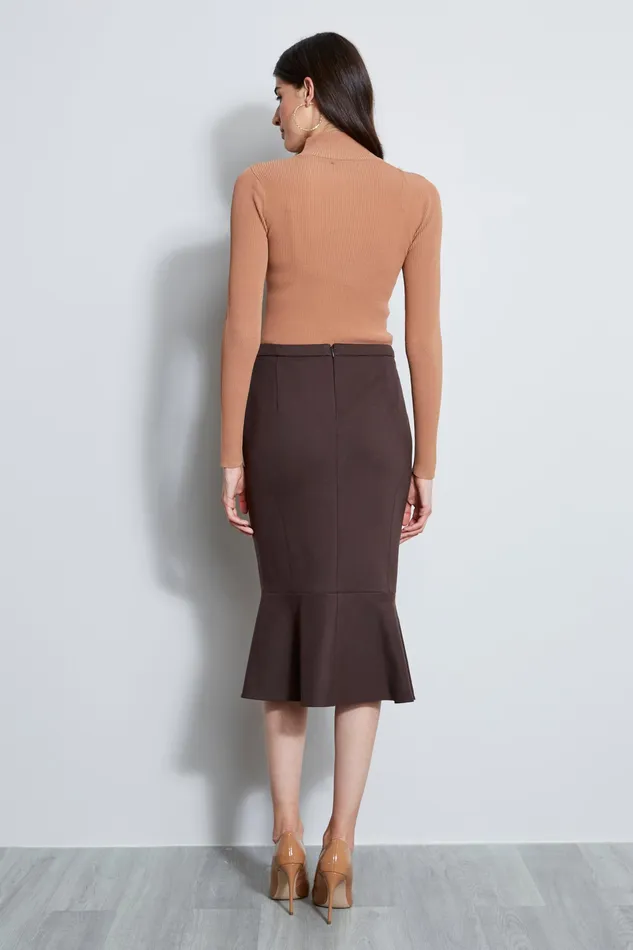 Skirts Women Elie Tahari Fit and Flare Skirt ESPRESSO Skirts Women Elie Tahari Fit and Flare Skirt ESPRESSO