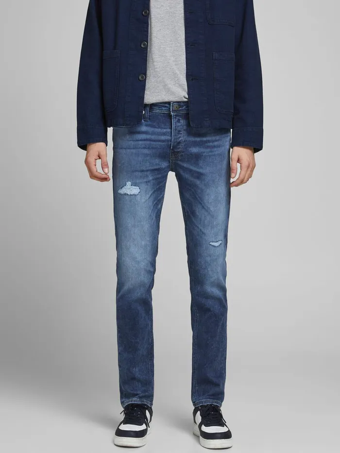 Slim and Straight Jeans JACK and JONES Mens TIM ORIGINAL AM 213 SLIMSTRAIGHT FIT JEANS Blue Blue Denim Slim and Straight Jeans JACK and JONES Mens TIM ORIGINAL AM 213 SLIMSTRAIGHT FIT JEANS Blue Blue Denim