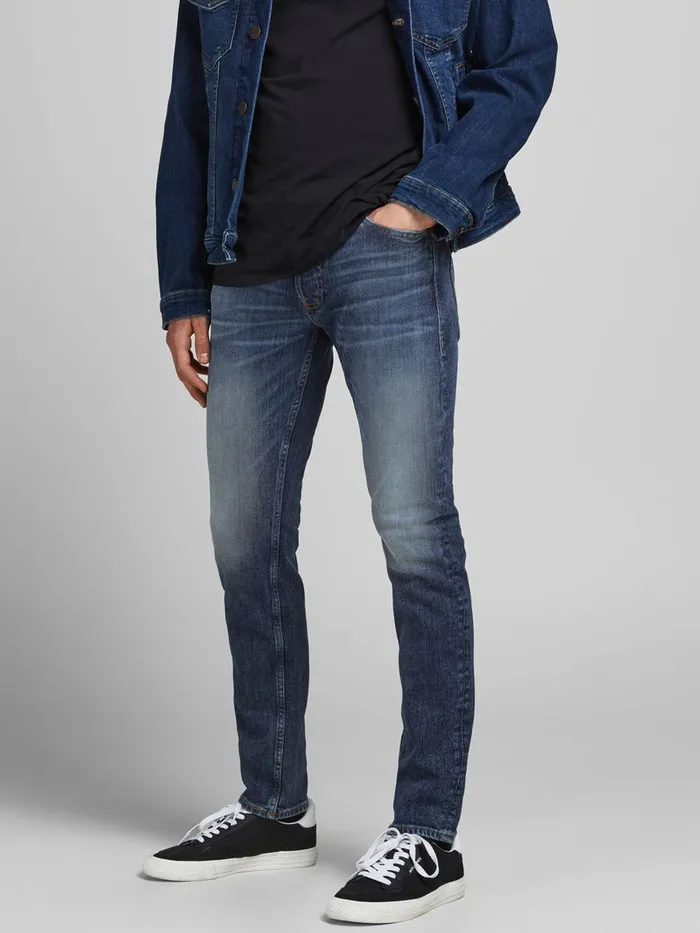 Slim Jeans JACK and JONES Mens GLENN ORIGINAL CJ 198 SLIM FIT JEANS Blue Blue Denim Slim Jeans JACK and JONES Mens GLENN ORIGINAL CJ 198 SLIM FIT JEANS Blue Blue Denim