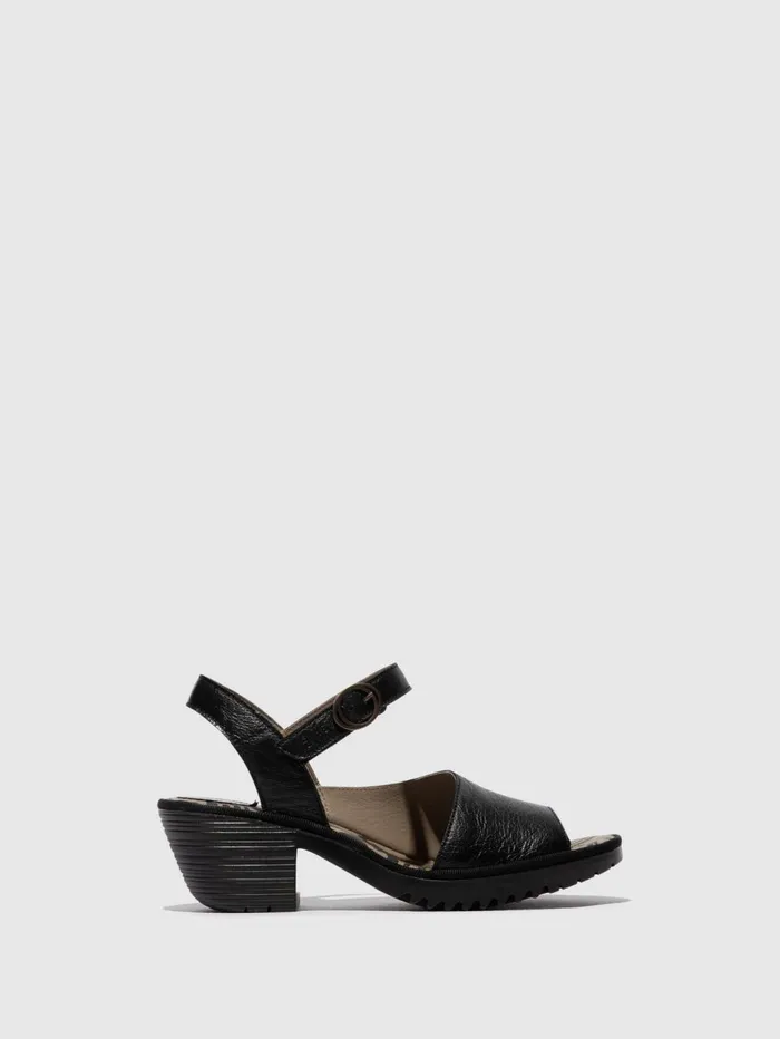SlingBack Sandals WELY439FLY BLACK Women Fly London Sandals