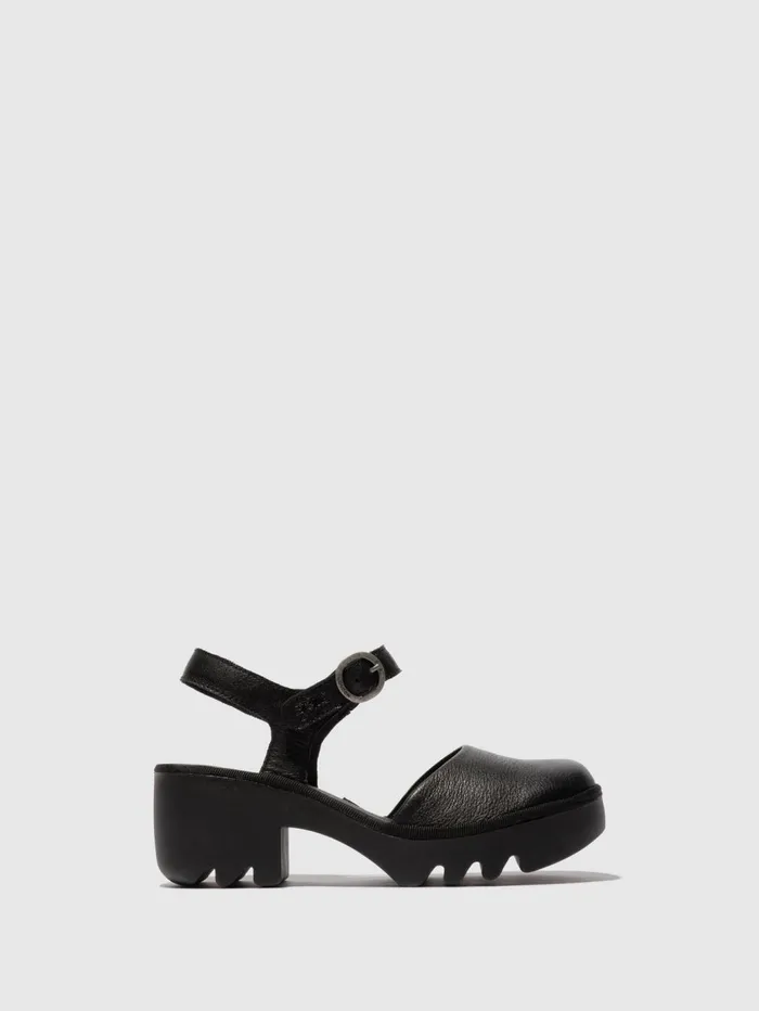 SlingBack Shoes TAZI498FLY BLACK Women Fly London Shoes