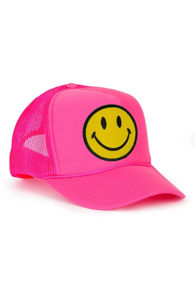 Smiley Vintage Trucker Hat WomenMen Aviator Nation Trucker Hats