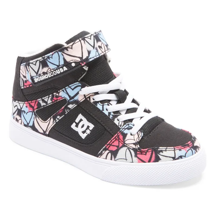 Sneakers DC Shoes Kids Girls Pure High Elastic Lace Shoes blackmulti