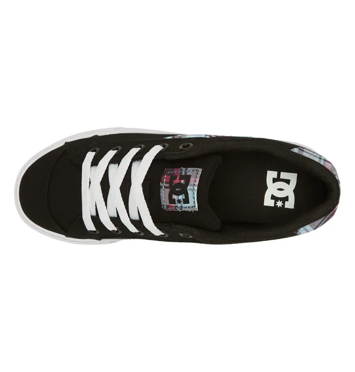 Sneakers DC Shoes Women Chelsea Shoes blackplaidwhite