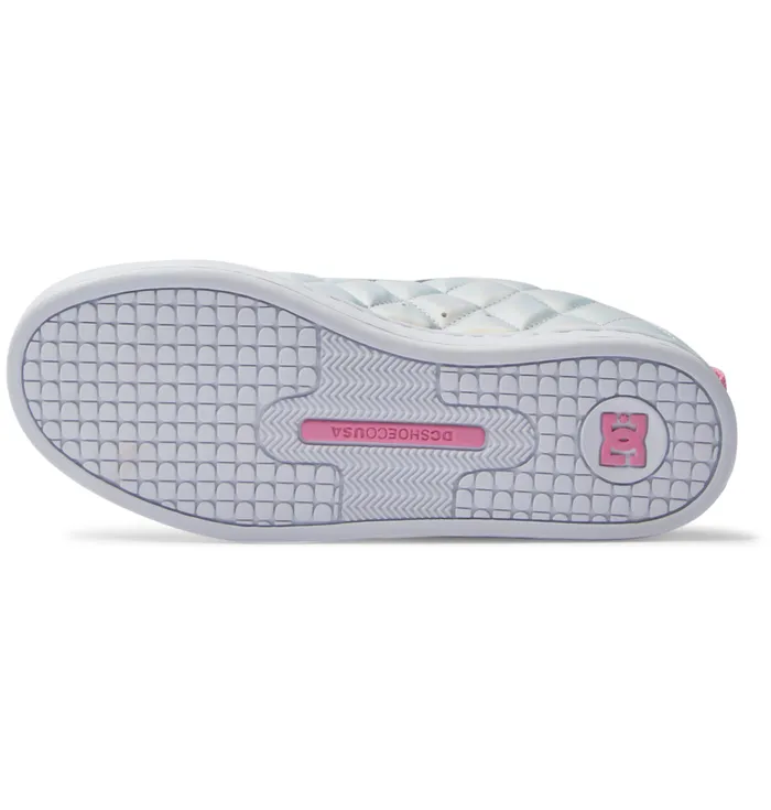 Sneakers DC Shoes Women Court Graffik SE Shoes whitemetallic silverpink