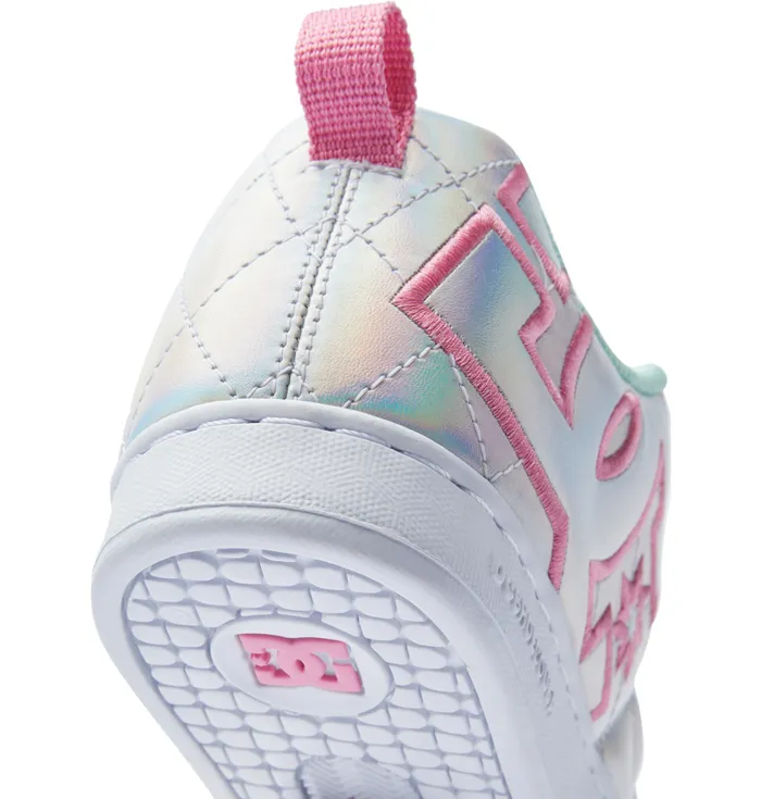 Sneakers DC Shoes Women Court Graffik SE Shoes whitemetallic silverpink