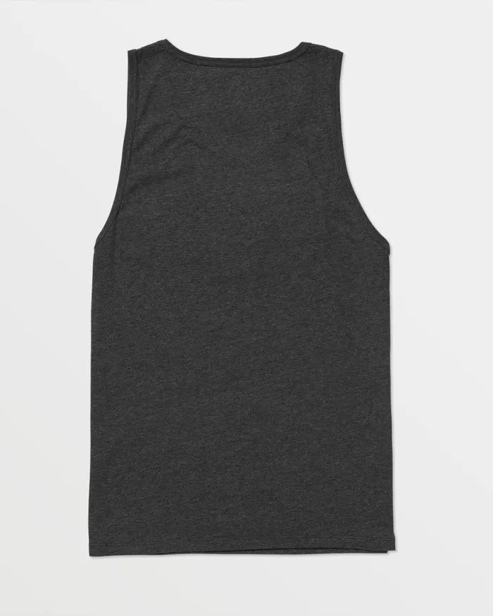 Solid Heather Tank 8211 Dark Black Heather Mens Volcom Hiking