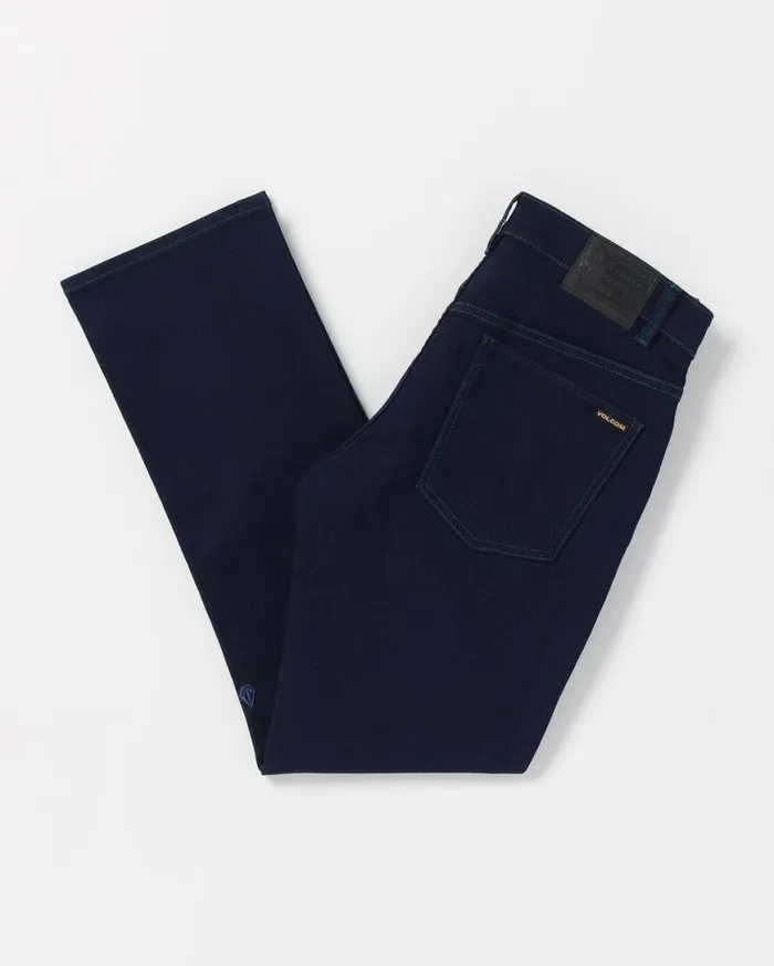 Solver Modern Fit Jeans 8211 Blue Rinse Mens Volcom Jeans
