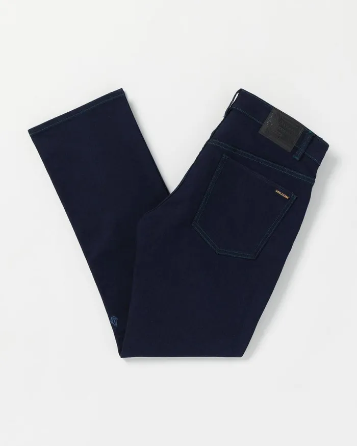 Solver Modern Fit Jeans 8211 Blue Rinse Mens Volcom Jeans